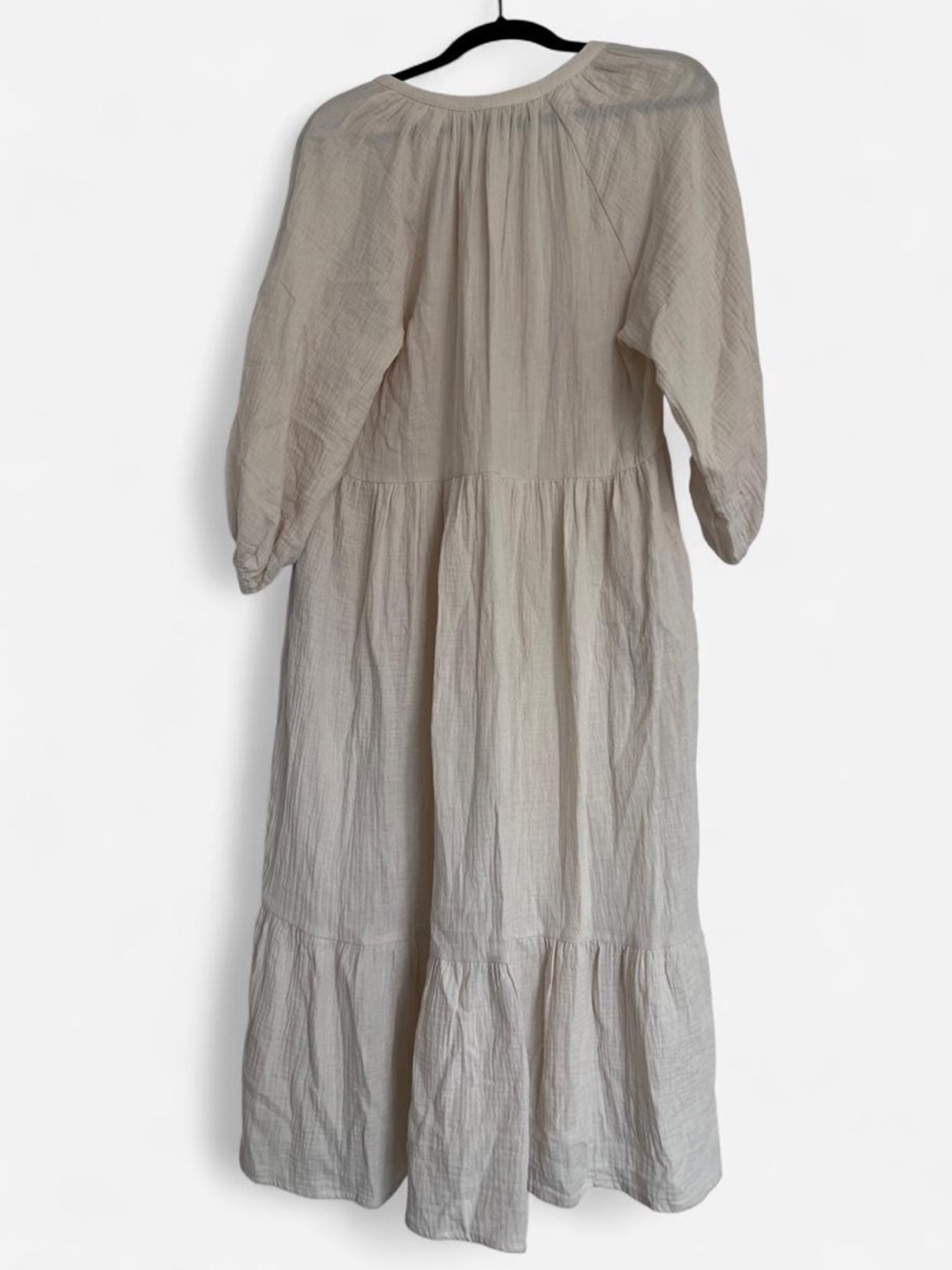 NWT Grade and Gather maxi dress beige flowy taupe - Picture 2 of 3